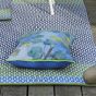 Indoor Outdoor Geometric Flatweave Cortez Rugs in Colbalt Blue by Designers Guild
