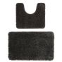Buddy Bath Mat And Toilet Washable Set in Charcoal Grey