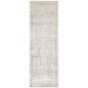 Luzon Distressed Abstract LUZ810 Runner Rugs in Ivory Grey Taupe