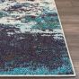 Celestial Modern Abstract CES02 in Ivory Teal and Blue by Nourison
