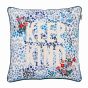 Kindness Floral Cushion by Cath Kidston in Mid Blue