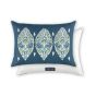 Flores Floral Cushion By William Yeoward in Peacock Blue