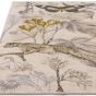 Botany Rug by Clarke & Clarke in Charcoal Chartreuse