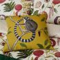 Jackfruit Designer Cushion By Sanderson in Ochre Yellow
