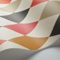 Punchinello Wallpaper 2006 by Cole & Son in Red Charcoal