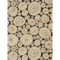 Alnwick Logs Wallpaper 216510 by Sanderson in Lacquer Black