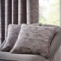Topia Distressed Curtains By Clarke And Clarke in Charcoal Grey