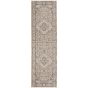 Quarry QUA05 Abstract Distressed Hallway Runner Rugs  in Beige Grey by Nourison