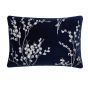 Pussy Willow Floral Cushion by Laura Ashley in Midnight Blue