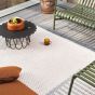 Lace Indoor Outdoor Rugs 497009 by Brink & Campman in White Sand