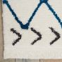 Kamala Rugs DS500 by Nourison in White and Blue