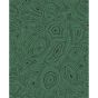 Malachite Wallpaper 17035 by Cole & Son in Emerald Green Black