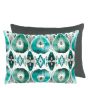 Cuzco Abstract Cushion by William Yeoward in Jade Blue