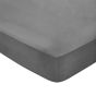 Plain Dye Fitted Sheet By Bedeck of Belfast in Charcoal Grey