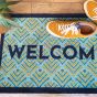 My Welcome Washable Anti Slip Doormat in Multi