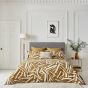 Transverse Abstract Bedding by Harlequin in Saffron Yellow