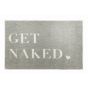 Get Naked Bathroom Mats in Grey by Dip and Drip