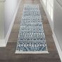 Kamala Hallway Runners DS503 by Nourison in Ivory and Blue