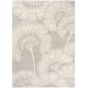Japanese Floral Rugs 039701 in Oyster by Florence Broadhurst