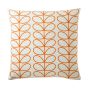 Small Linear Stem Cushion in Persimmon by Orla Kiely