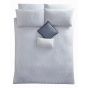 Quartz Geometric Woven Bedding By Tess Daly in White