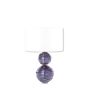Alfie Crystal Glass Lamp by William Yeoward in Amethyst Purple