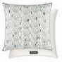Zaley Embroidered Cushion By William Yeoward in Cloud Grey