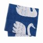 Swim Swan Swam Towels by Scion in Denim Blue