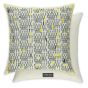 Zaley Embroidered Cushion By William Yeoward in Citron Yellow