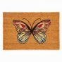 Astley Butterfly Coir Doormat in Multicolour