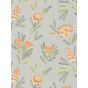 Cayo Wallpaper 111773 by Harlequin in Coral Orange Silver