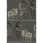 Safari Dance Wallpaper 8039 by Cole & Son in Charcoal Grey