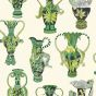 Khulu Vases Wallpaper 12056 by Cole & Son in Green Cream