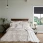 Lotus Leaf Jacquard Bedding by Sanderson in Ivory White