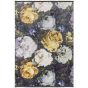 Floretta Floral Rug by Clarke & Clarke in Mineral Charcoal