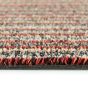 Cotton Stripe Washable Anti Slip Doormat in Spice Red