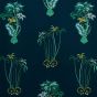 Jungle Palms Wallpaper W0101 03 by Emma J Shipley in Navy