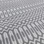 Halsey Geometric Outdoor Runner Rugs in Grey