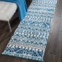 Kamala Hallway Runners DS503 by Nourison in Ivory and Blue