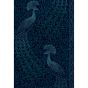 Pavo Parade Wallpaper 116 8028 by Cole & Son in Metallic Petrol blue