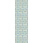 Intaglio Geometric Wool Runner Rugs 37201 Blue by Wedgwood