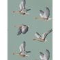 Elysian Geese Wallpaper 216610 by Sanderson in Blue Clay Grey