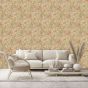 Golden Lily Wallpaper 210399 by Morris & Co in Olive Russet