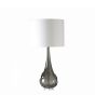 Sebastian Crystal Glass Lamp by William Yeoward in Slate Grey