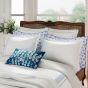 Ninua Embroidered Floral Bedding by V&A in Blue & White