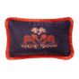 Zambezi Spotted Elephant Cushion By Emma J Shipley in Wine Red