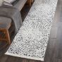 Kamala Hallway Runners DS502 by Nourison in White and Black