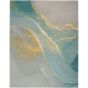 Prismatic Abstract Rugs PRS27 by Nourison in Grey Seafoam