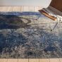 Mad Men Cracks Rugs 8629 in Abyss Blue