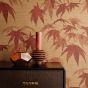 Acer Leaf Wallpaper 312496 by Zoffany in Red Wood Teal Blue